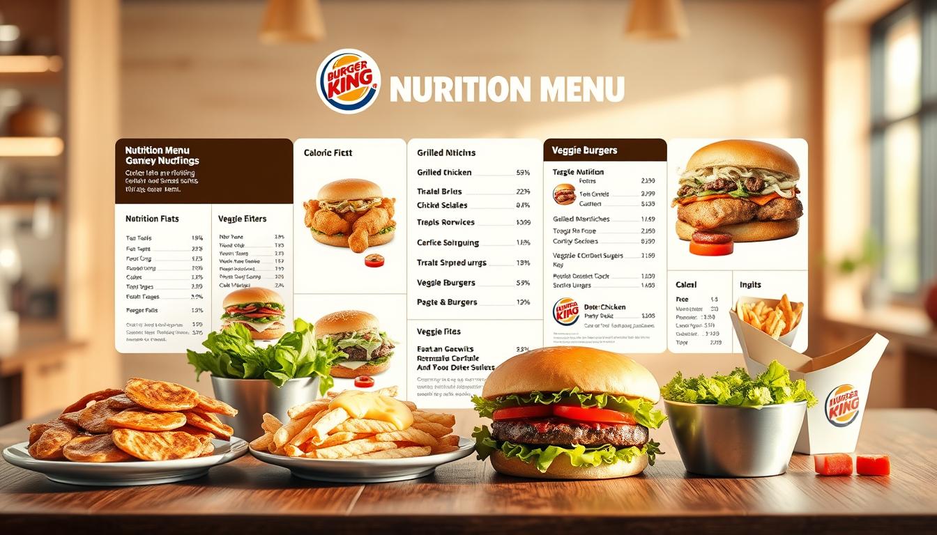 Burger King Nutrition Menu