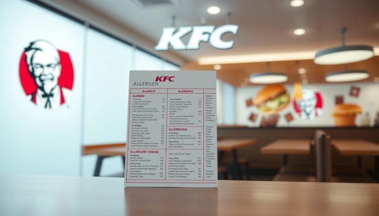 KFC Allergen Menu