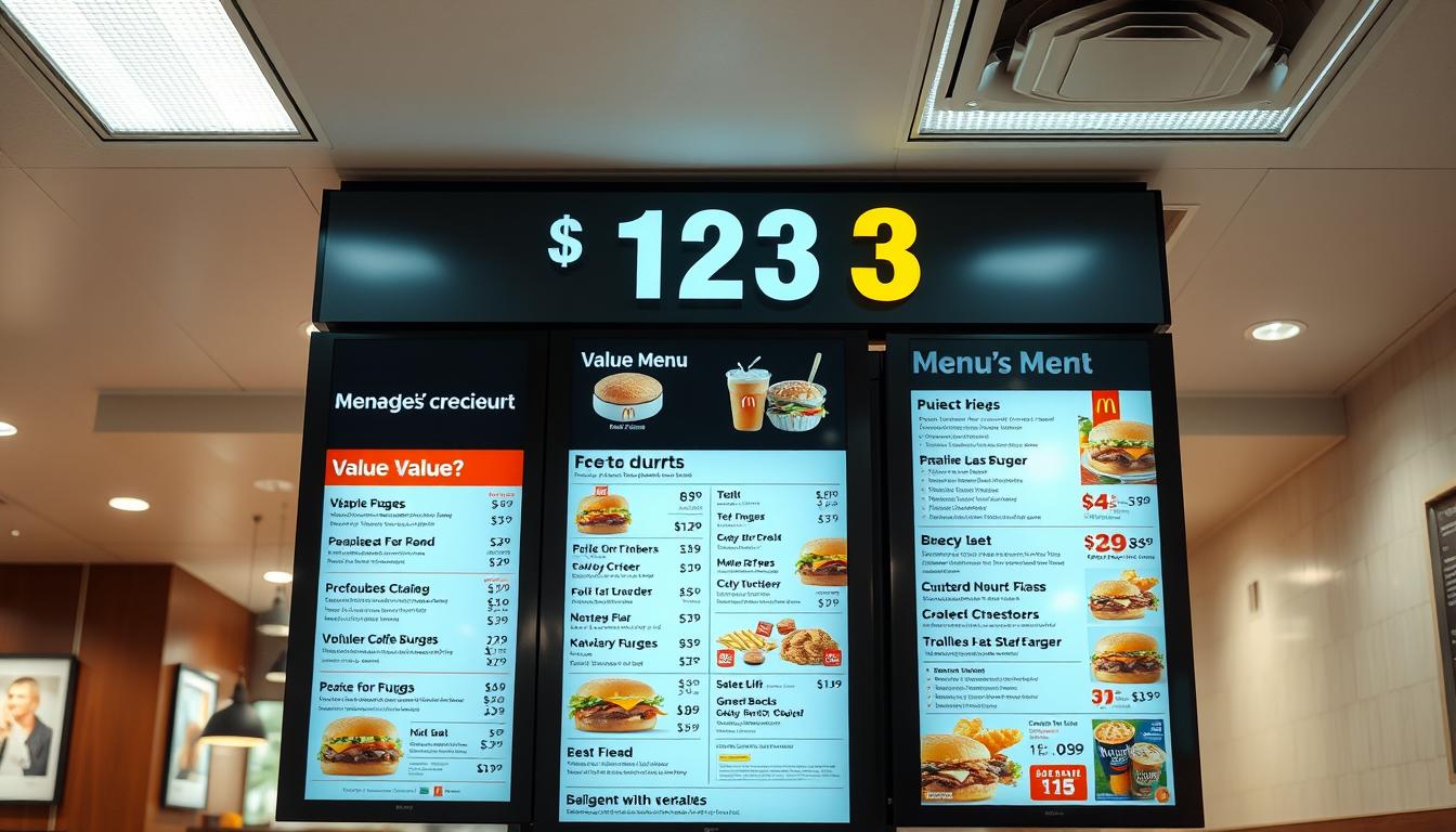 McDonald's $1 $2 $3 Menu with Prices