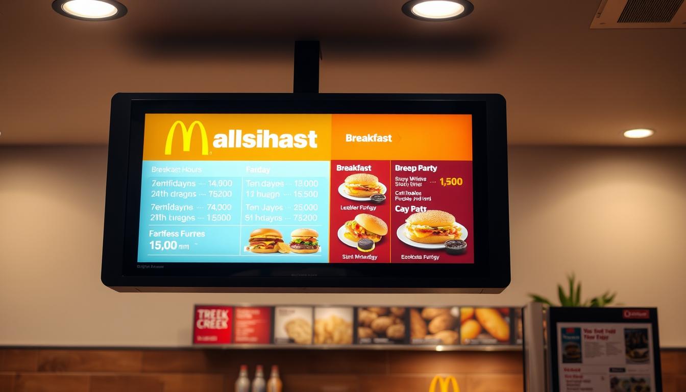 McDonald's Breakfast Menu Hours