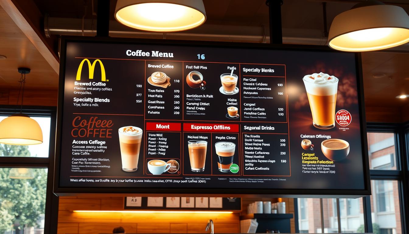 McDonald's Coffee Menu