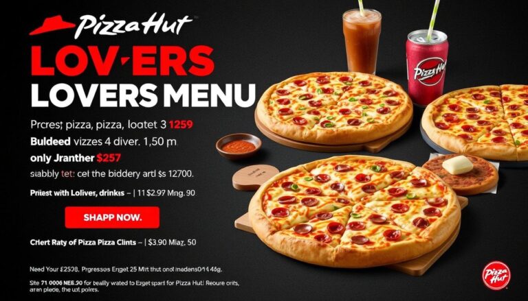 Pizza Hut $7 Deal Lovers Menu