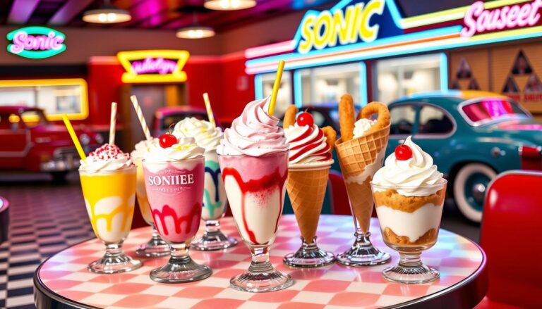 Sonic Dessert Menu
