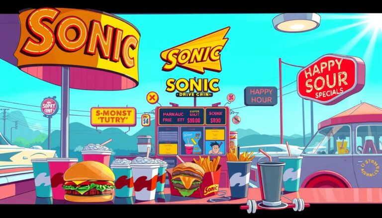 Sonic Happy Hour Menu