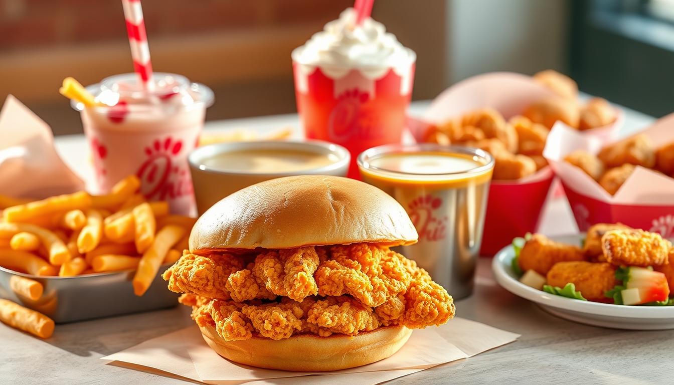 chick fil a lunch menu
