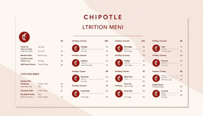 chipotle nutrition menu