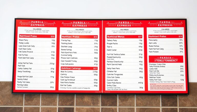 panda express menu nutrition