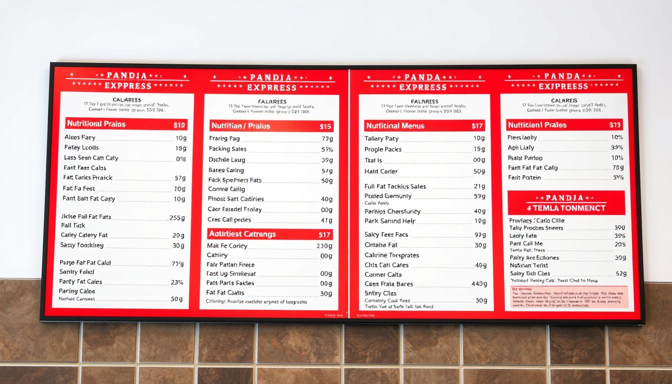 panda express menu nutrition